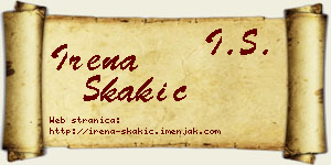 Irena Skakić vizit kartica
